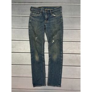 Levis 511 Slim Straight Jeans Mens 29x30 Blue Medium Wash Denim Grunge